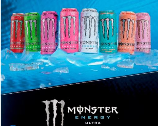 Monster Energy Ultra Fantasy Ruby Red Zero Sugar Drink 12 x 500ml Bulk Pack - Image 5