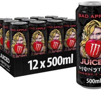 Monster Energy Juiced Bad Apple 12 x 500ml Pack