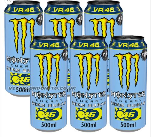 Monster Energy Rossi VR46 Zero Sugar 12 x 500ml Bulk Pack - Image 5