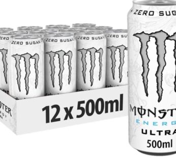 Monster Energy Ultra White Zero Sugar 12 x 500ml Pack