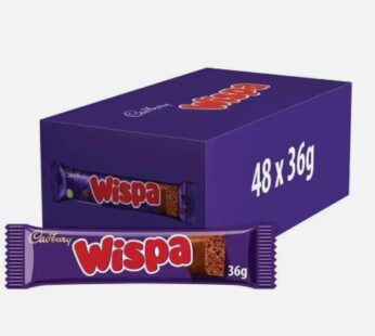 Cadbury Wispa Chocolate Bar 48 x 36g Bulk Pack