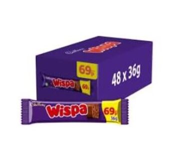 Cadbury Wispa Chocolate Bar 48 x 36g