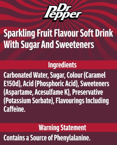 Dr Pepper Soft Drink 24 x 330ml Can Pack - Image 7