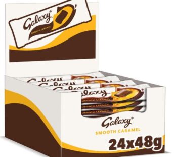 Galaxy Smooth Milk Chocolate Bar Caramel 24 x 48g
