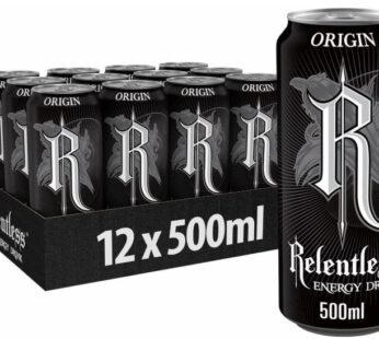 Relentless Origin Energy Drink 12 x 500ml Pack