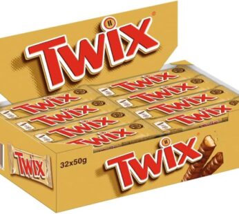 Twix Caramel & Milk Chocolate Fingers Biscuit Snack Bar 32 x 50g
