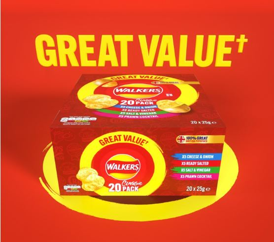 Walkers Classic Variety Multipack Crisps Box 20x25 g - Image 2