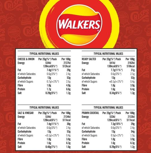 Walkers Classic Variety Multipack Crisps Box 20x25 g - Image 4