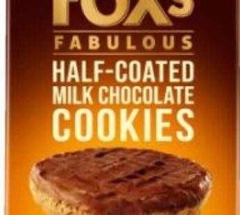 Fox’s Fabulous Half Coated Milk Chocolate Cookies 175g x 8