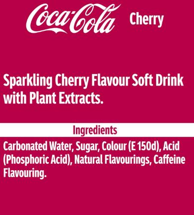 Coca-Cola Cherry 330ml x 24 Pack Sparkling Cherry Soda - Image 5