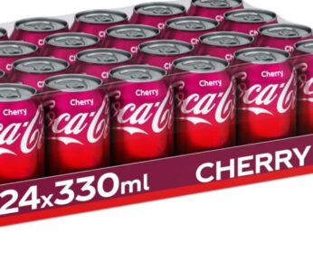Coca-Cola Cherry 330ml x 24 Pack Sparkling Cherry Soda