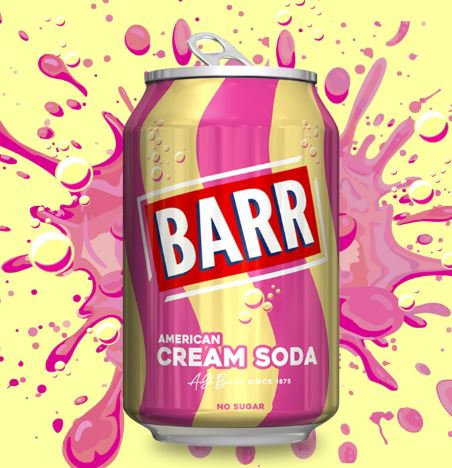 BARR American Cream Soda 24 x 330ml Pack - Image 3