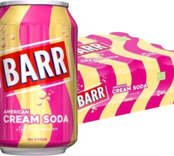 BARR American Cream Soda 24 x 330ml Pack