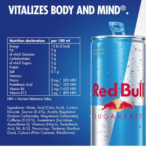 Red Bull Sugar free 12 x 473ml Energy Drink - Image 2