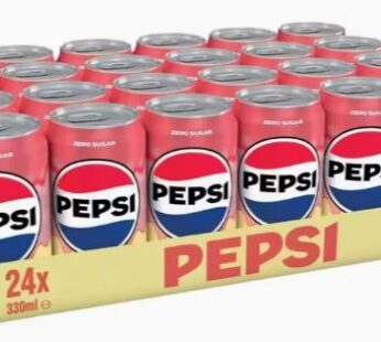 Pepsi Zero Sugar Strawberries ‘N’ Cream Flavour 24 x 500ml Pack