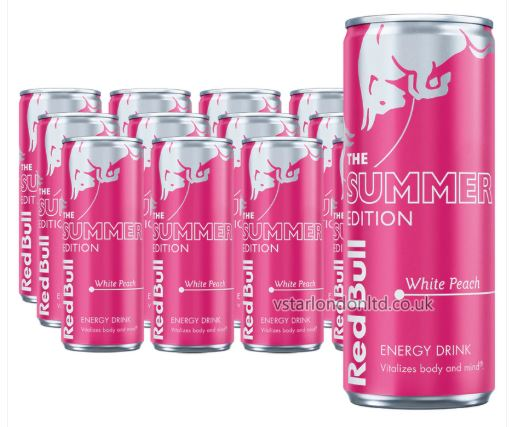 Red Bull White Peach 12 x 250ml Energy Drink - Image 3