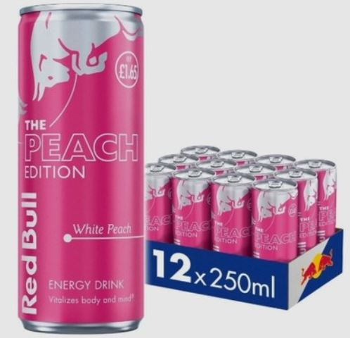 Red Bull White Peach 12 x 250ml Energy Drink