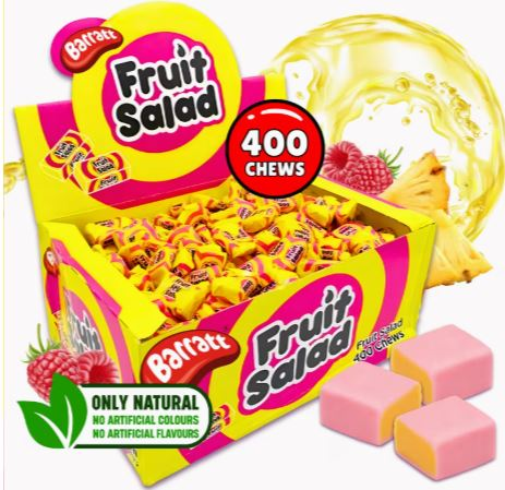 Barratt Fruit Salad Chews 400 Count Bulk Box - Image 4