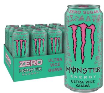 Monster Energy Zero Sugar Ultra Vice Guava 12 x 500ml Bulk Pack