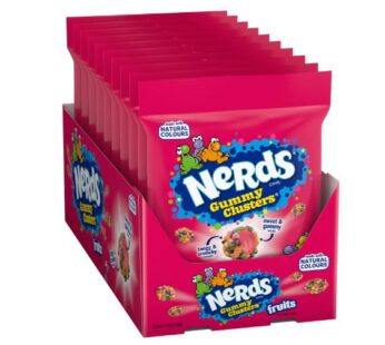 Nerds Fruit-Flavour Candy Gummy Clusters 10 x 113g Bulk Pack