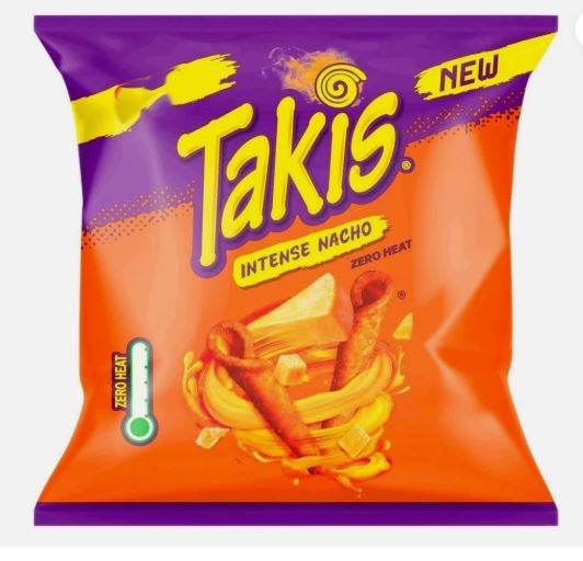Takis Intense Nacho Cheese Flavour Corn Snack 21 x 55g Bulk Box - Image 2