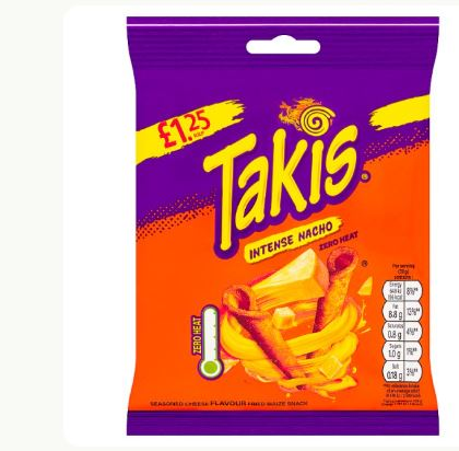 Takis Intense Nacho Cheese Flavour Corn Snack 21 x 55g Bulk Box - Image 3