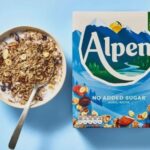 Alpen No Added Sugar Muesli Breakfast Cereal 6 x 550g Bulk Pack display