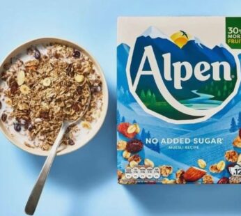 Alpen No Added Sugar Muesli Breakfast Cereal 6 x 550g Bulk Pack