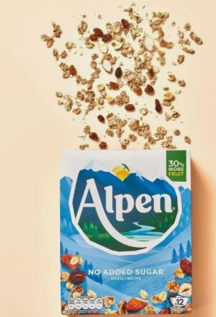 Alpen No Added Sugar Muesli Breakfast Cereal 6 x 550g Bulk Pack - Image 3