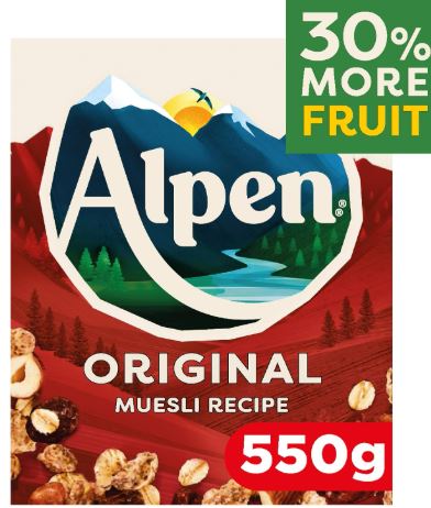 Alpen Original Muesli Breakfast Cereal 6 x 550g Bulk Pack - Image 2