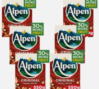 Alpen Original Muesli Breakfast Cereal 6 x 550g Bulk Pack