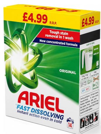 Ariel Original 700g (84 Washes) Washing Powder Bulk Pack