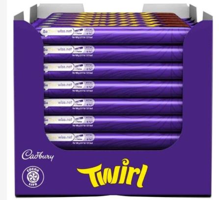 Cadbury Twirl Milk Chocolate Bar 48 x 43g Bulk Pack - Image 5