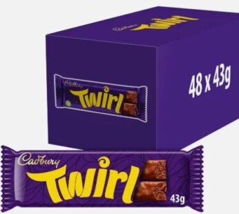 Cadbury Twirl Milk Chocolate Bar 48 x 43g Bulk Pack