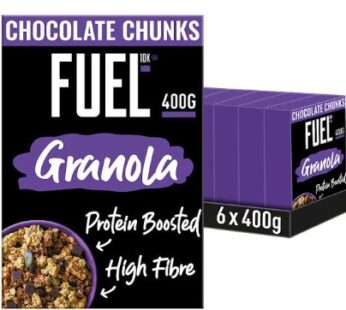 FUEL 10K Granola Chocolate Chunks 6 x 400g Bulk Pack