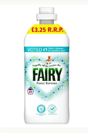 Fairy Fabric Softener 8 x 37 Washes Bulk Pack