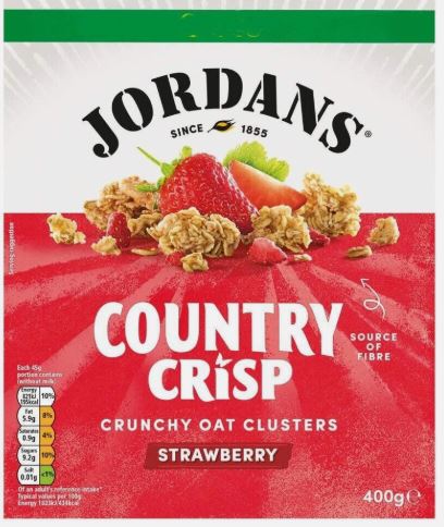 Jordans Country Crisp Strawberry Crunchy Oat Clusters 6 x 400g Bulk Pack - Image 2