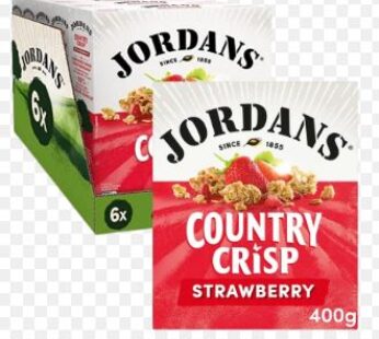 Jordans Country Crisp Strawberry Crunchy Oat Clusters 6 x 400g Bulk Pack