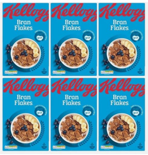 Kellogg's Bran Flakes Breakfast Cereal 6x500g Pack - Image 2