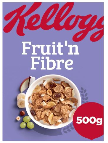 Kellogg's Fruit n Fibre Breakfast Cereal 6x500g Pack - Image 2