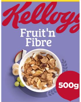 Kellogg's Fruit n Fibre Breakfast Cereal 6x500g Pack - Image 5