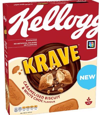 Kellogg's Krave Caramelised Biscuit Breakfast Cereal 6 x 375g Pack - Image 6