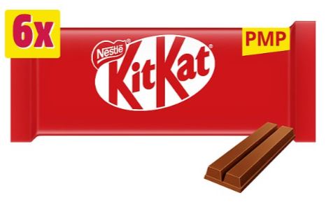 KitKat 2 Finger Milk Chocolate Biscuit Bar 6 Multipack of 20 x 124.2g Pack - Image 2