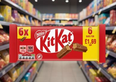 KitKat 2 Finger Milk Chocolate Biscuit Bar 6 Multipack of 20 x 124.2g Pack - Image 4