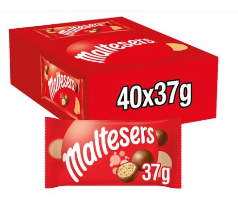 Maltesers Milk Chocolate Bag 40 x 37g Bulk Pack