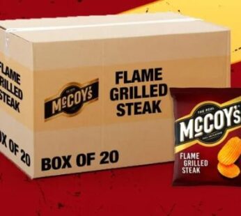 McCoy’s Flame Grilled Steak Sharing Crisps 12 x 140g Bulk Pack