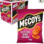 McCoy's Sizzling King Prawn Grab Bag Crisps 36 x 45g Bulk Pack