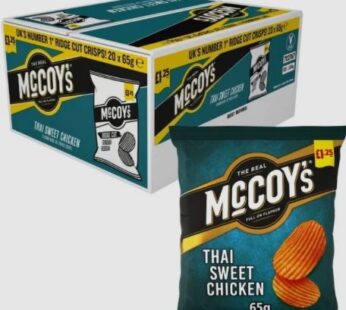 McCoy’s Thai Sweet Chicken Crisps 20 x 65g Bulk Pack