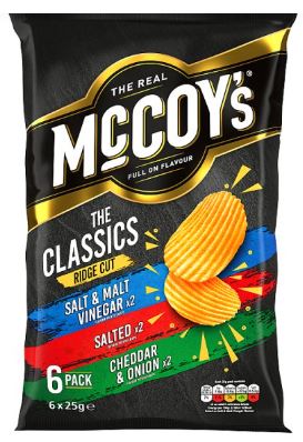 McCoy's The Classics Ridge Cut Variety of 6 bags x 20 Bulk Pack - Image 2