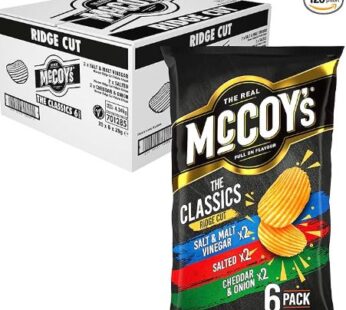 McCoy’s The Classics Ridge Cut Variety of 6 bags x 20 Bulk Pack